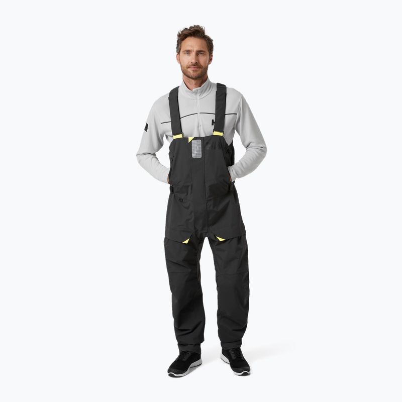 Pantaloni da vela da uomo Helly Hansen Skagen Offshore Bib ebano