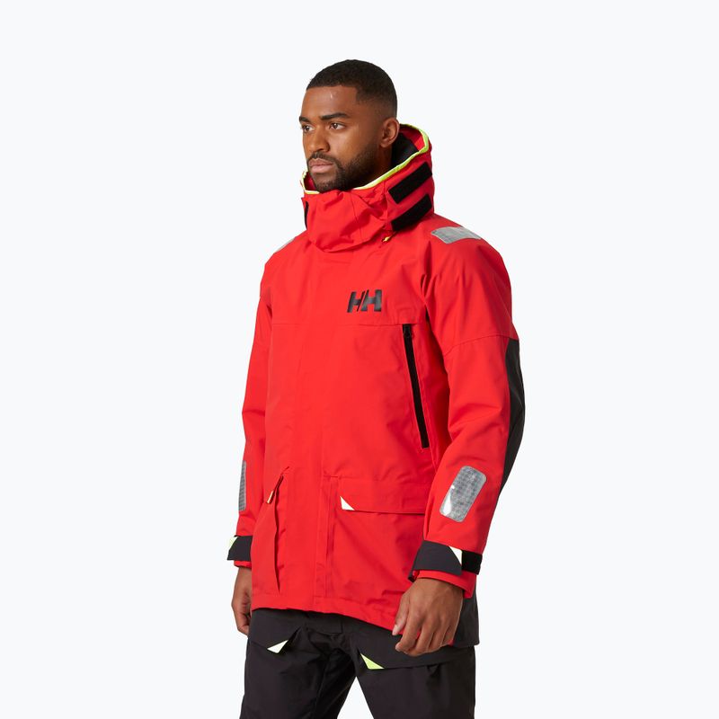 Giacca da vela da uomo Helly Hansen Skagen Offshore alert rosso