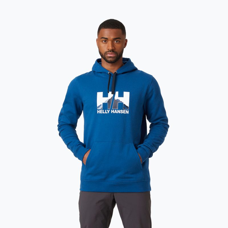 Felpa con cappuccio Helly Hansen Nord Graphic Pull Over Uomo deep fjord