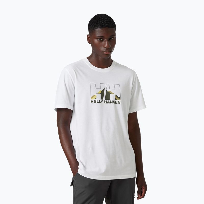 T-shirt trekking uomo Helly Hansen Nord Graphic bianco