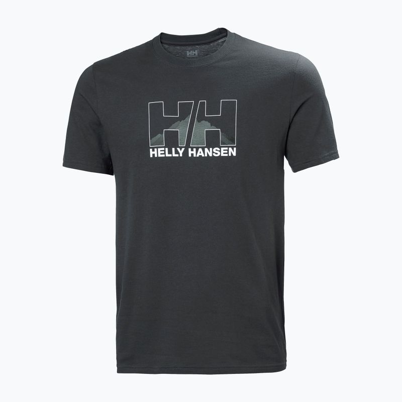 Camicia da trekking Helly Hansen Nord Graphic ebano da uomo 5