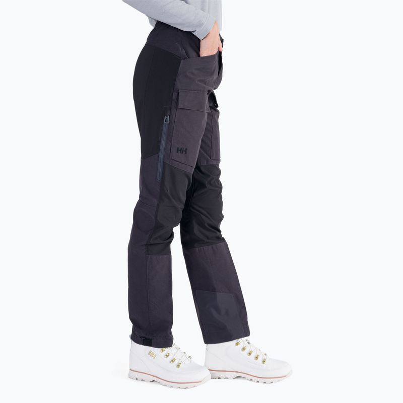 Pantaloni da trekking donna Helly Hansen Veir Tur ebano 2