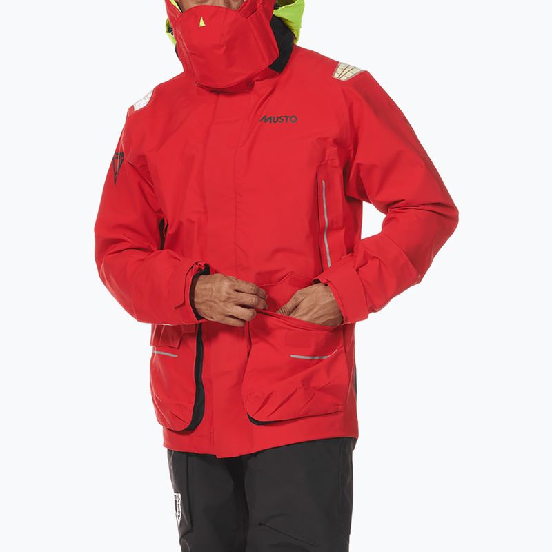 Giacca da vela Musto MPX Gore-Tex Pro Offshore 2.0 da uomo rosso vero 4