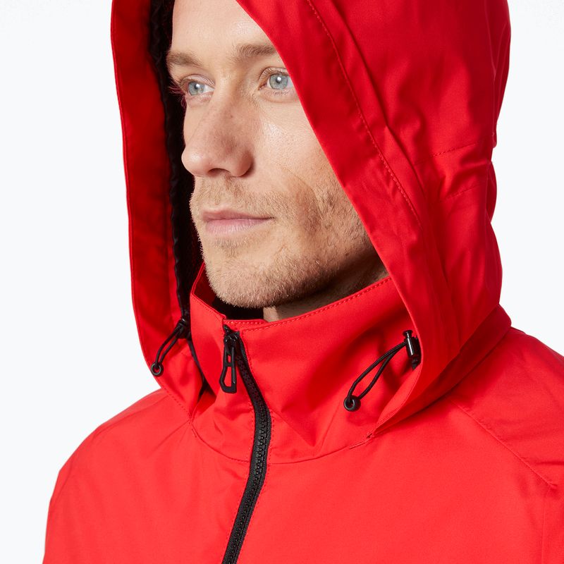 Giacca da vela da uomo Helly Hansen Hp Racing Lifaloft Allarme con cappuccio rosso 3