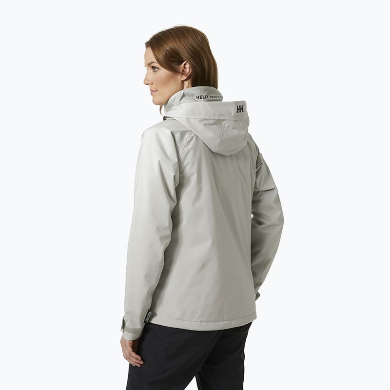 Giacca da vela donna Helly Hansen Hp Racing Lifaloft con cappuccio grigio scuro 2