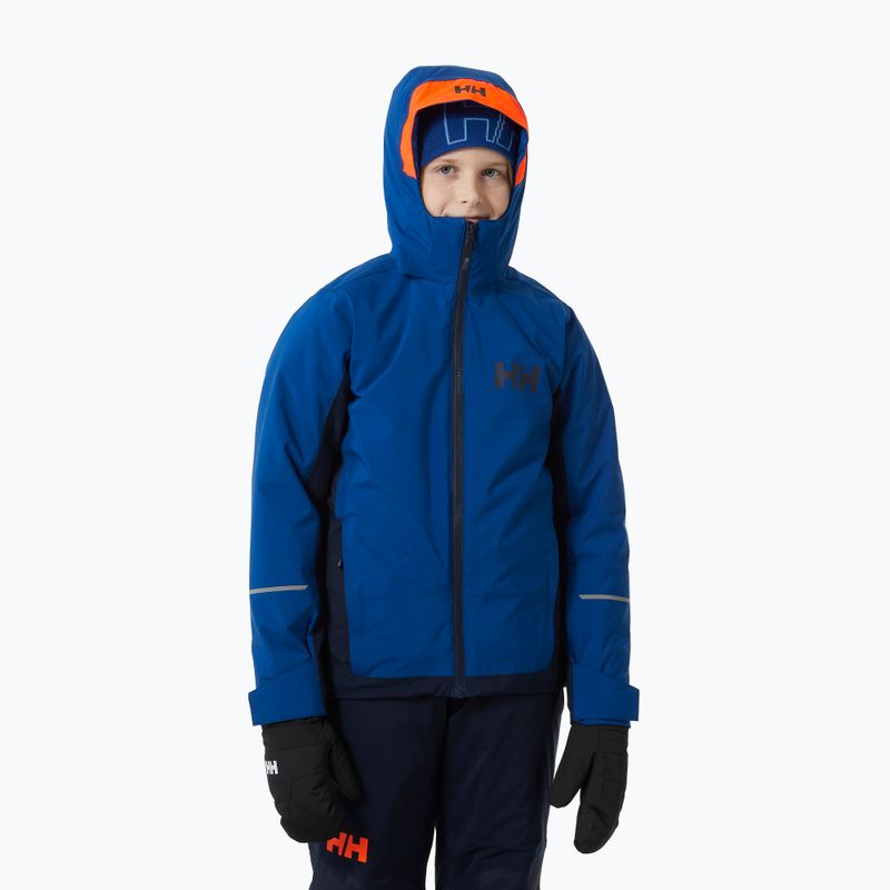 Giacca da sci Helly Hansen Quest deep fjord per bambini 3