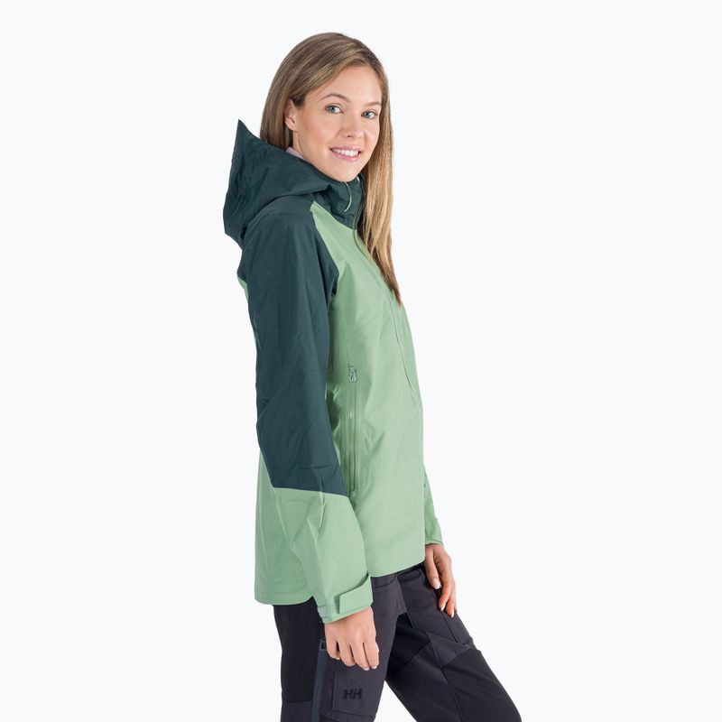 Giacca da pioggia Helly Hansen da donna Verglas 3L Shell jade 2.0 2