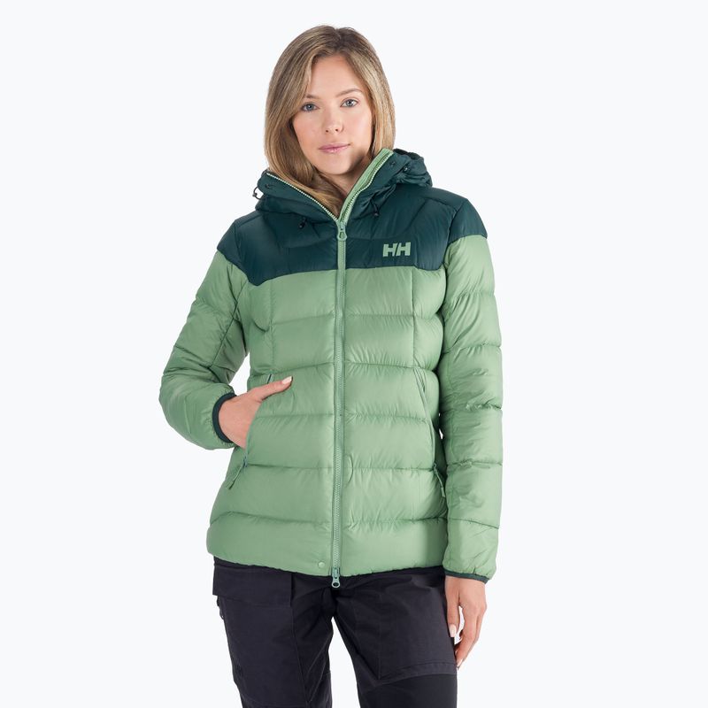 Piumino Helly Hansen da donna Verglas Glacier Down jade 2.0