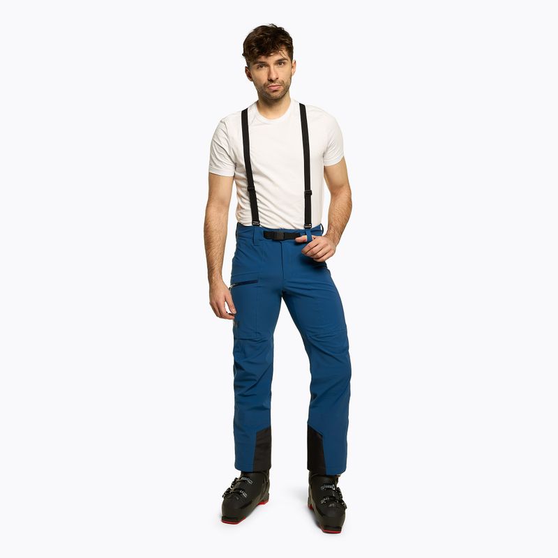 Pantaloni da sci Helly Hansen da uomo Verglas Bc deep fjord
