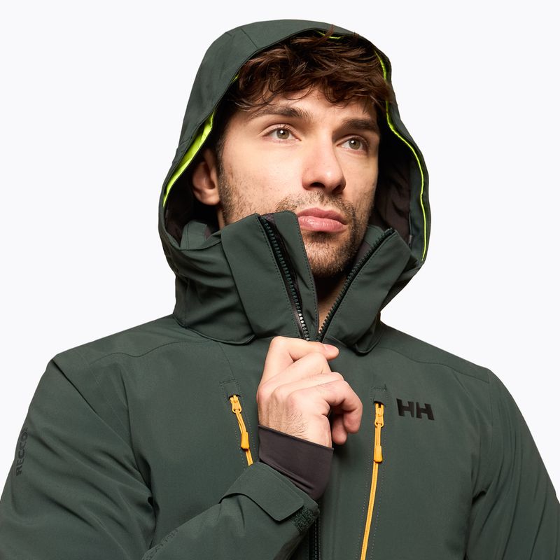 Giacca da sci da uomo Helly Hansen Alpha 3.0 abete scuro 3