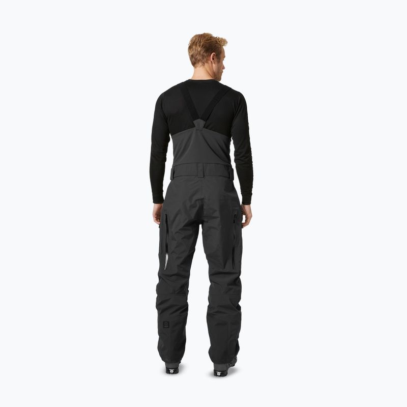 Pantaloni da sci da uomo Helly Hansen Sogn Bib Shell black 2
