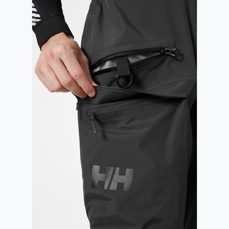 Pantaloni da sci da uomo Helly Hansen Sogn Bib Shell black 4