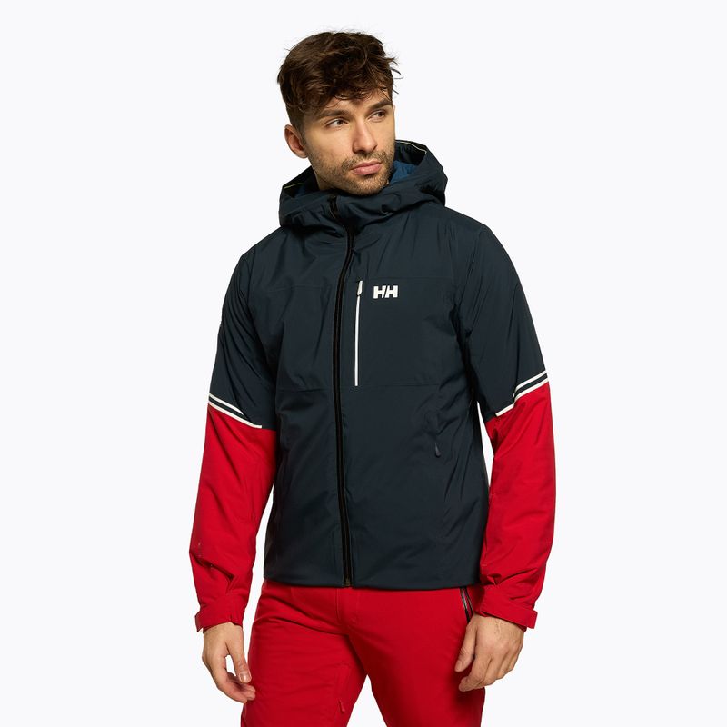 Giacca da sci da uomo Helly Hansen Carv Lifaloft navy