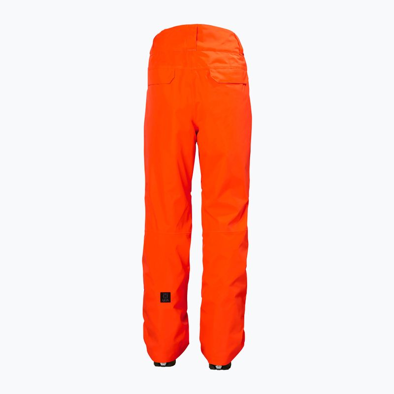 Pantaloni da sci Helly Hansen Sogn Cargo da uomo, arancione neon 6