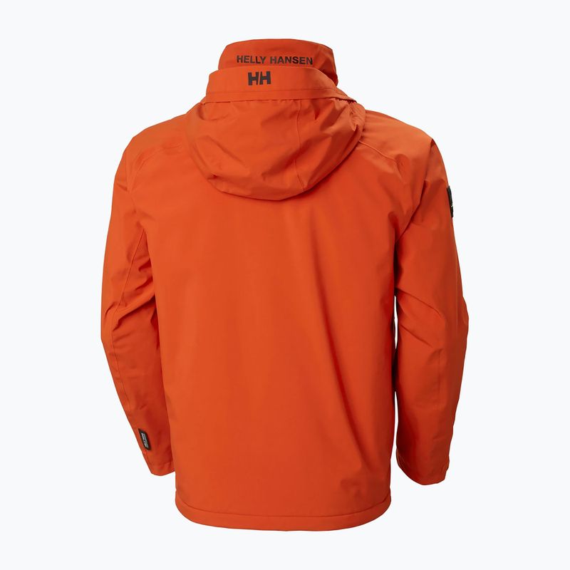 Giacca da vela da uomo Helly Hansen Hp Racing Lifaloft Hooded patrol arancione 6