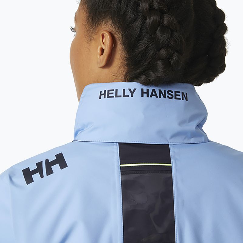 Giacca da vela da donna Helly Hansen Crew Hooded Midlayer blu brillante 5