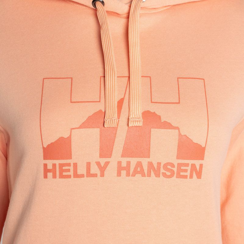 Felpa trekking donna Helly Hansen Nord Graphic Pullover Hoodie quarzo rosa 7