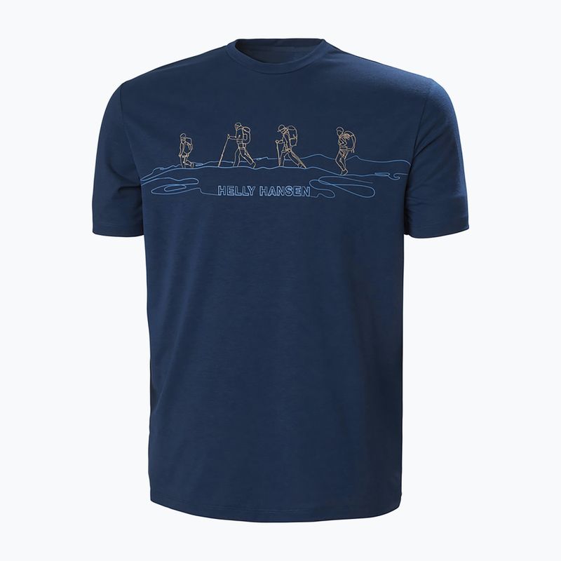 Camicia da trekking Helly Hansen Skog Recycled Graphic ocean da uomo 5