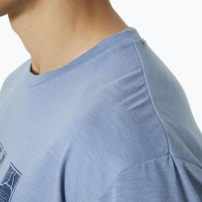 Camicia da trekking Helly Hansen Skog Recycled Graphic azurite melange da uomo 4
