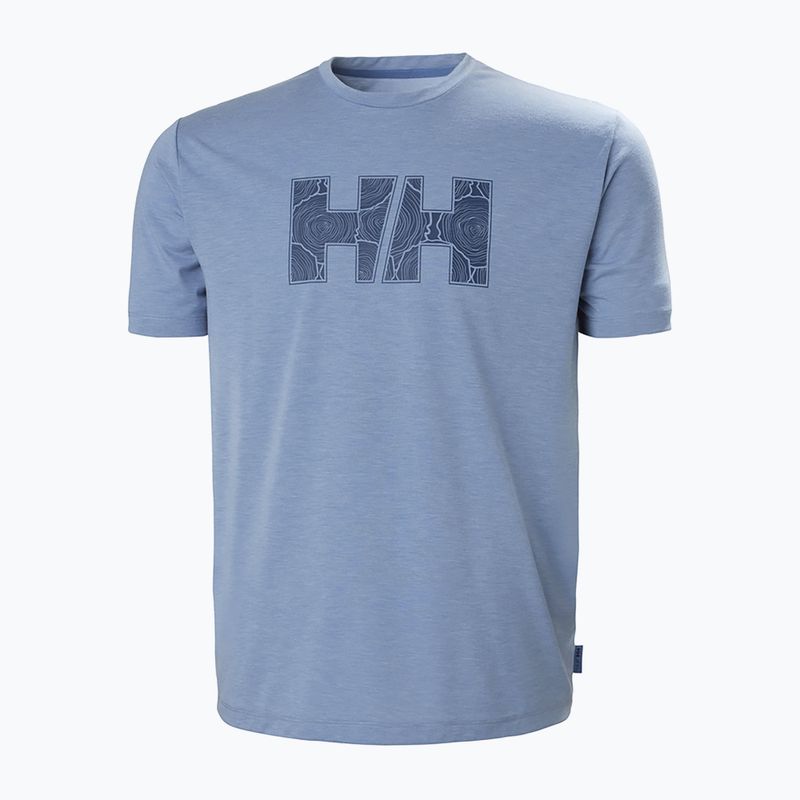 Camicia da trekking Helly Hansen Skog Recycled Graphic azurite melange da uomo 5