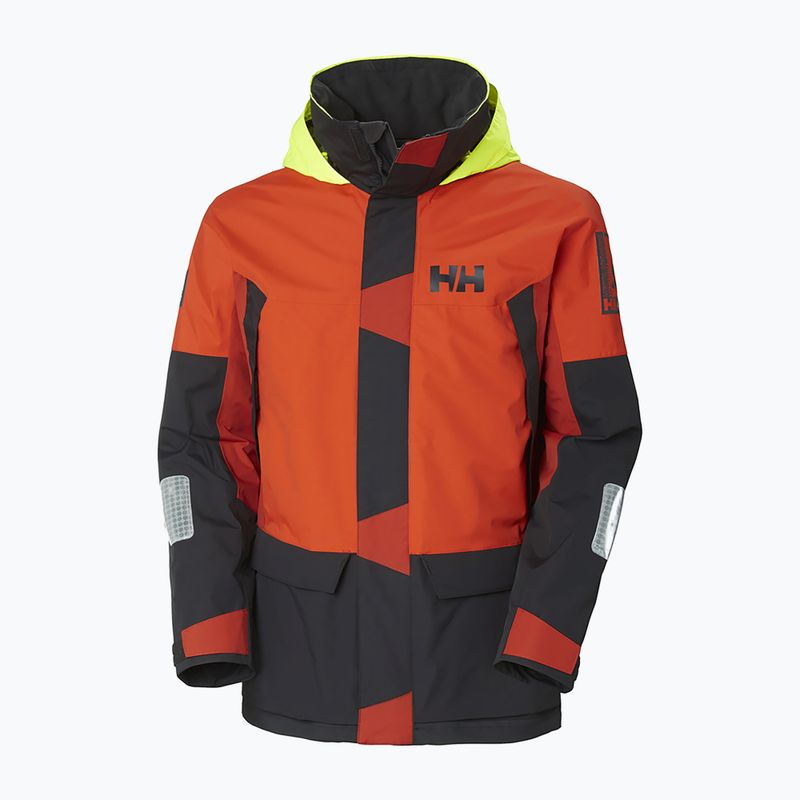 Giacca da vela Helly Hansen Newport Coastal patrol arancione da uomo 7