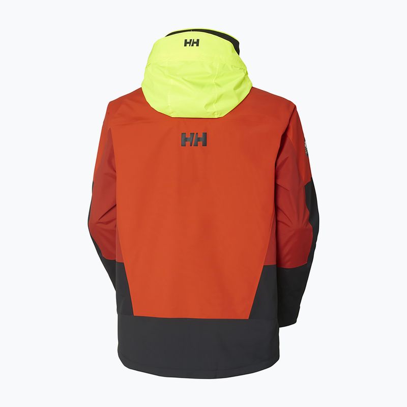 Giacca da vela Helly Hansen Newport Coastal patrol arancione da uomo 8