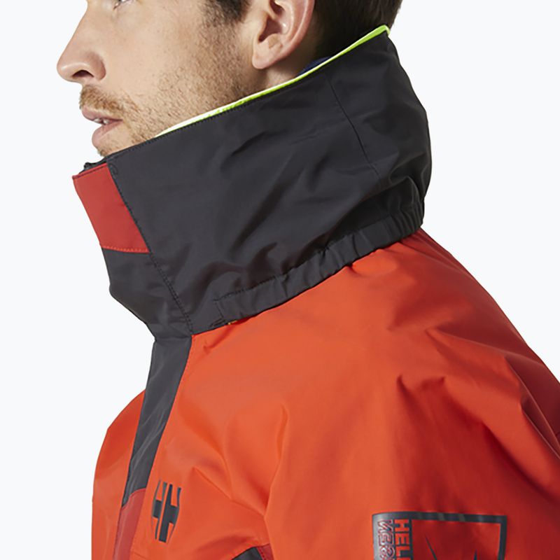 Giacca da vela Helly Hansen Newport Coastal patrol arancione da uomo 6