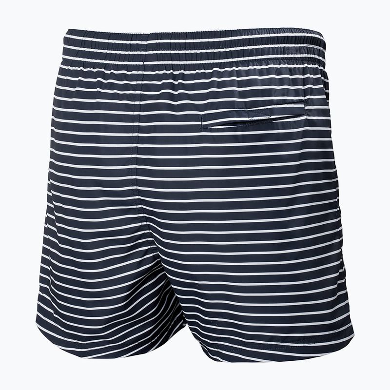 Pantaloncini da bagno Helly Hansen Newport Trunk da uomo a strisce blu 2