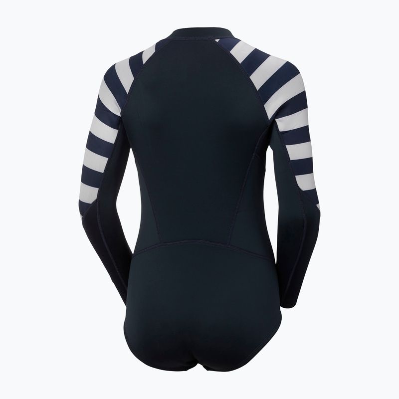 Muta da donna Helly Hansen Waterwear a manica lunga per la primavera, a strisce blu. 2