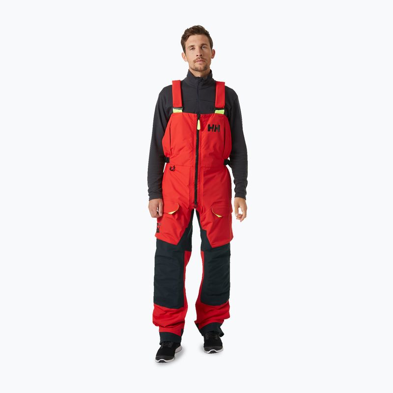 Pantaloni da vela da uomo Helly Hansen Aegir Race Bib alert rosso