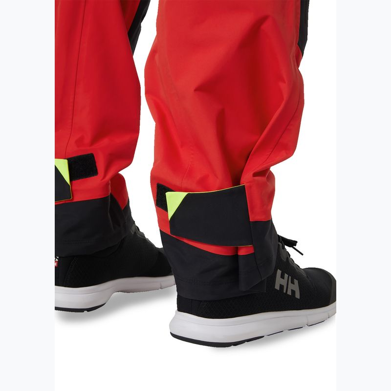 Pantaloni da vela da uomo Helly Hansen Aegir Race Bib alert rosso 6