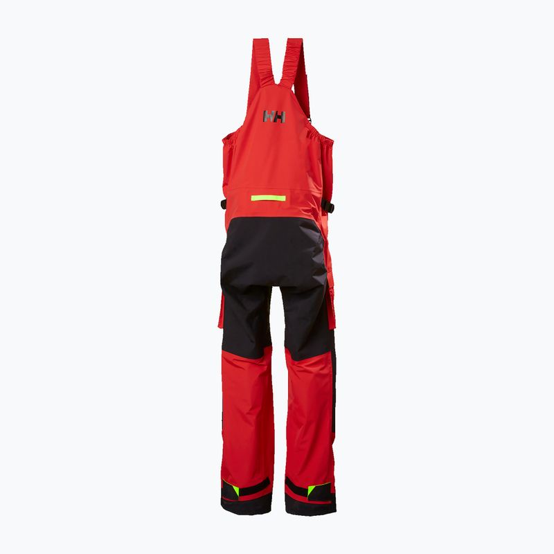 Pantaloni da vela da uomo Helly Hansen Aegir Race Bib alert rosso 8