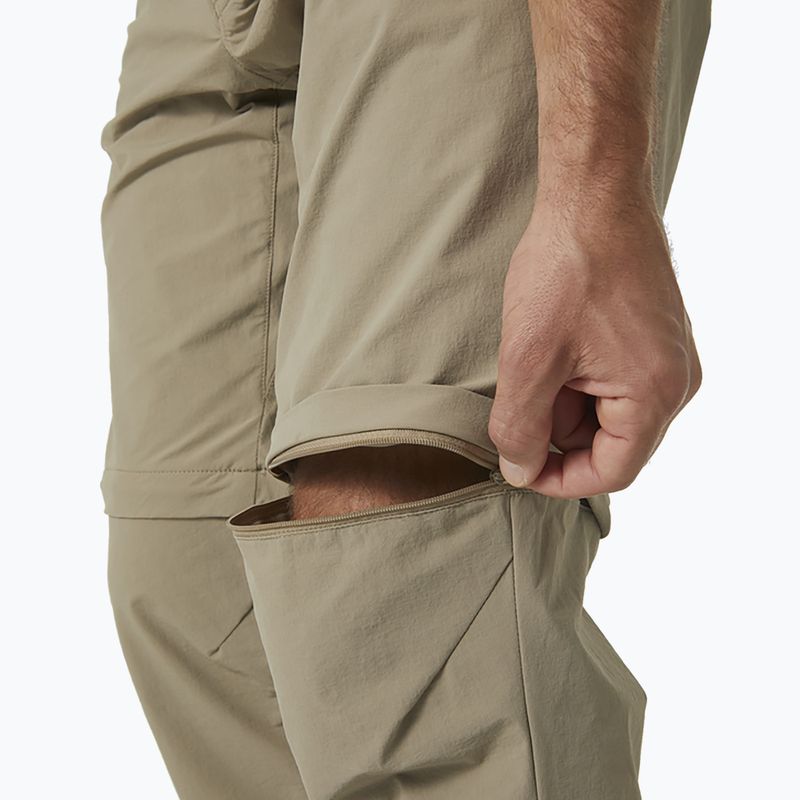 Pantaloni softshell Helly Hansen da uomo Brono Softshell Zip Off pebble 3