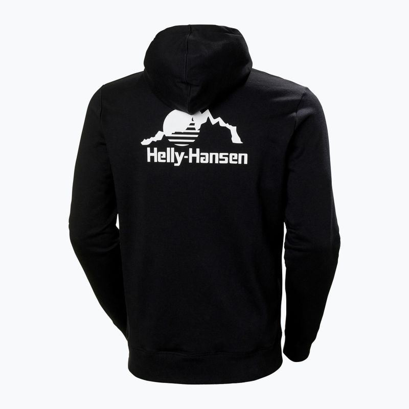 Felpa con cappuccio Helly Hansen Yu 2.0 nera da uomo 2