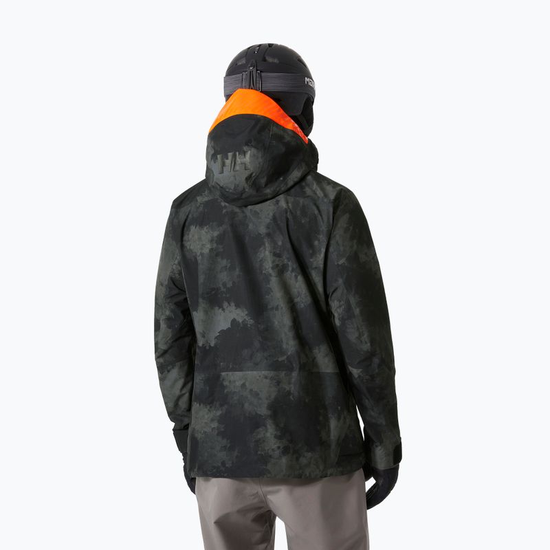 Giacca da sci da uomo Helly Hansen Ridge Infinity Shell nero marmo 2