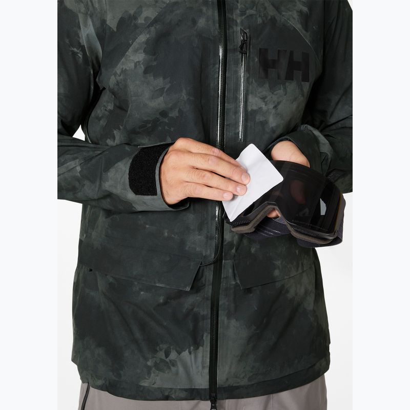 Giacca da sci da uomo Helly Hansen Ridge Infinity Shell nero marmo 6