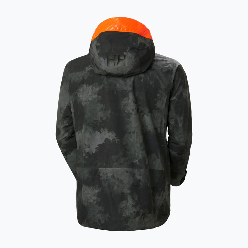Giacca da sci da uomo Helly Hansen Ridge Infinity Shell nero marmo 8