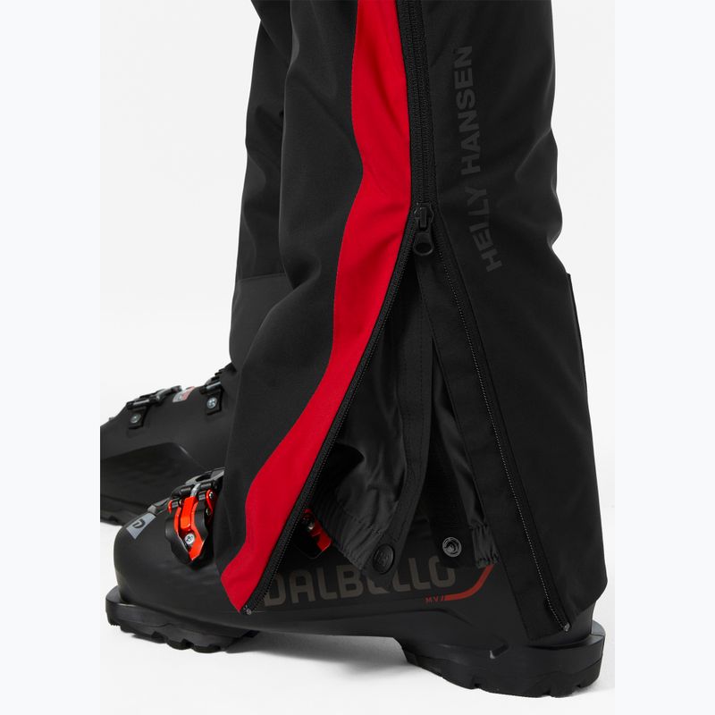 Pantaloni da sci Helly Hansen World Cup Insulated Full-Zip uomo nero aca 5