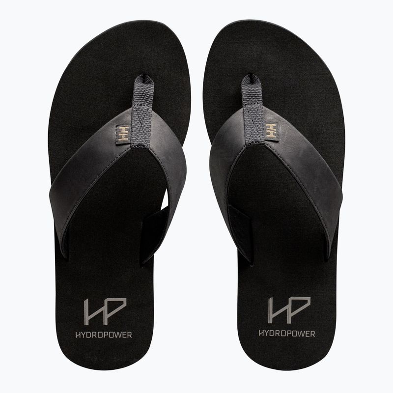 Helly Hansen Seasand 2 Leather Sandals Uomo nero / fallen rock infradito 5