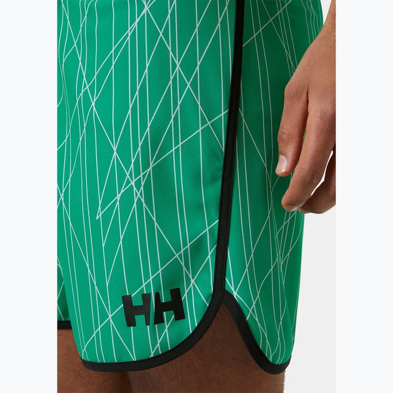 Pantaloncini da bagno Helly Hansen HP Curve Board 7" da uomo, verde brillante 3