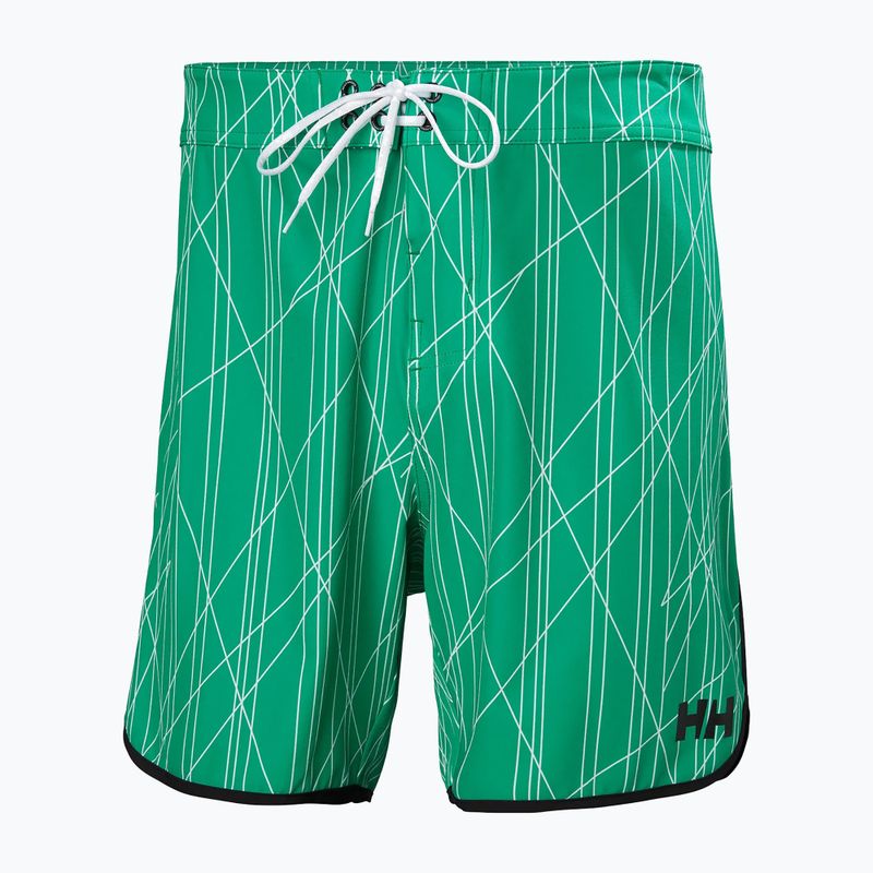 Pantaloncini da bagno Helly Hansen HP Curve Board 7" da uomo, verde brillante 5