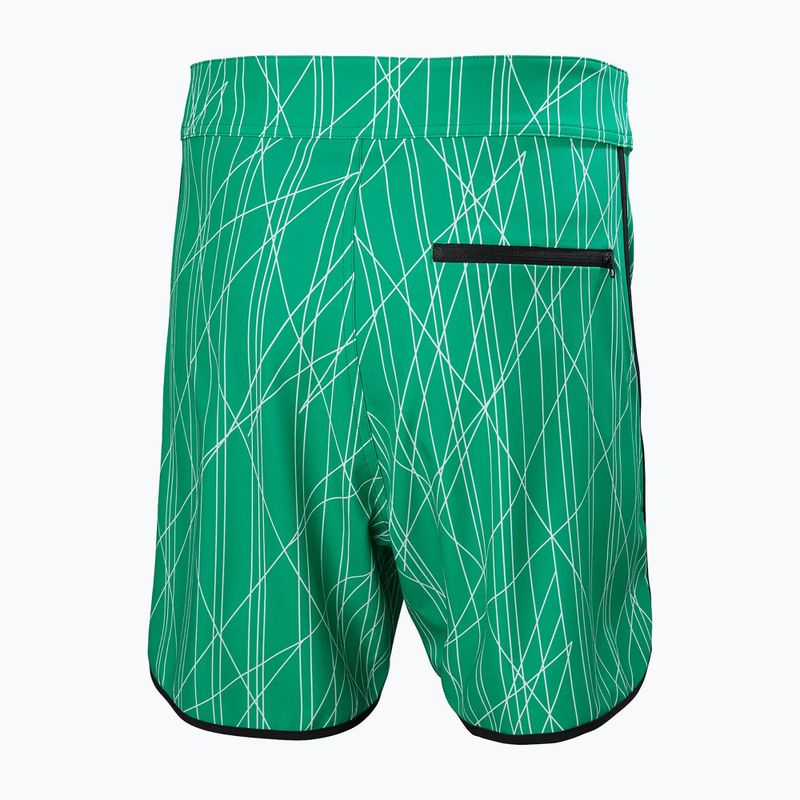 Pantaloncini da bagno Helly Hansen HP Curve Board 7" da uomo, verde brillante 6