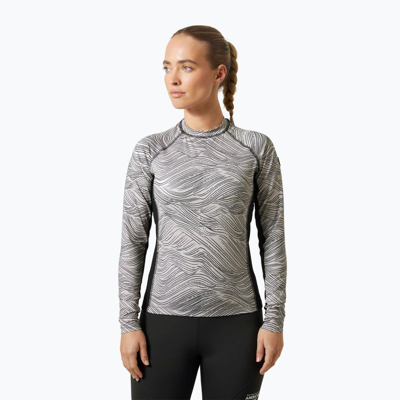 Nuoto donna Longsleeve Helly Hansen Waterwear Rashguard rosa cloud wave