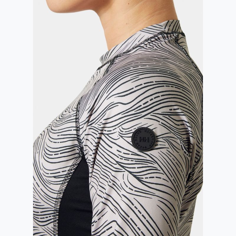 Nuoto donna Longsleeve Helly Hansen Waterwear Rashguard rosa cloud wave 3