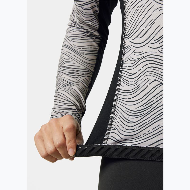 Nuoto donna Longsleeve Helly Hansen Waterwear Rashguard rosa cloud wave 4