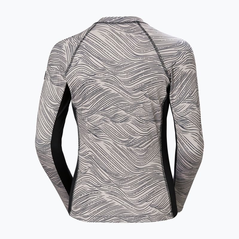 Nuoto donna Longsleeve Helly Hansen Waterwear Rashguard rosa cloud wave 7
