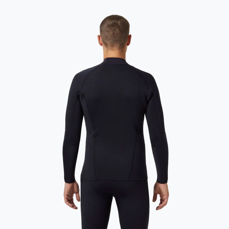 Felpa da uomo Helly Hansen Waterwear Top 2.0 in neoprene nero 2