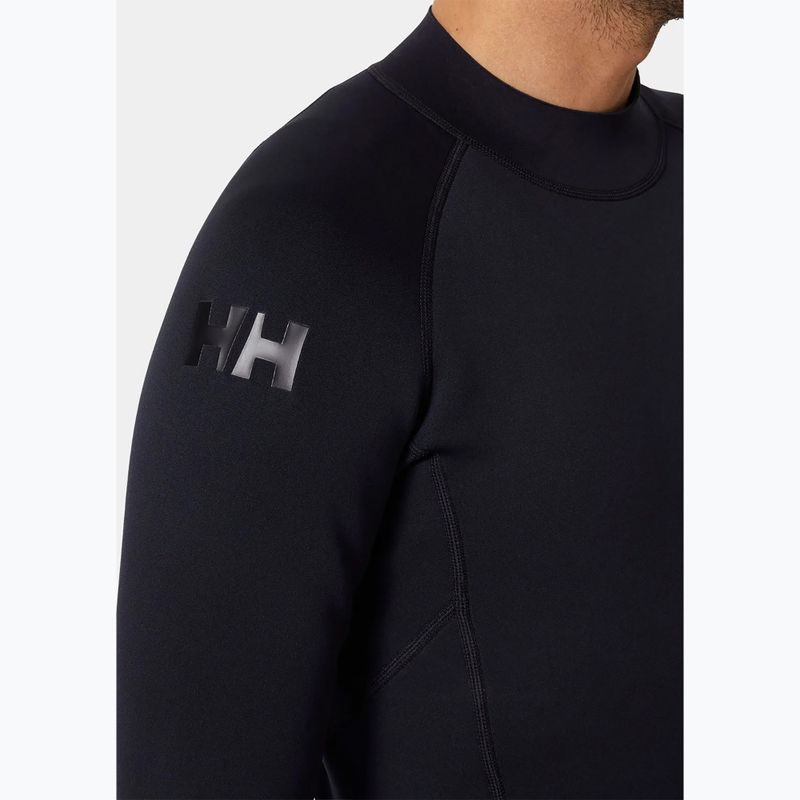 Felpa da uomo Helly Hansen Waterwear Top 2.0 in neoprene nero 3