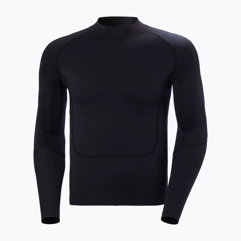 Felpa da uomo Helly Hansen Waterwear Top 2.0 in neoprene nero 5