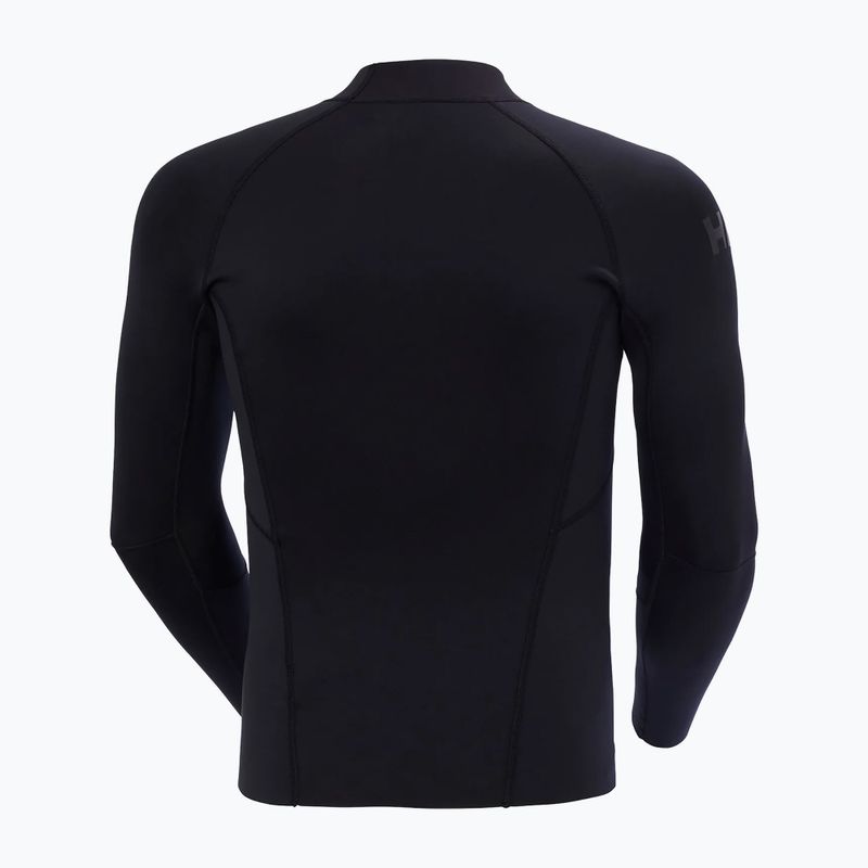 Felpa da uomo Helly Hansen Waterwear Top 2.0 in neoprene nero 6